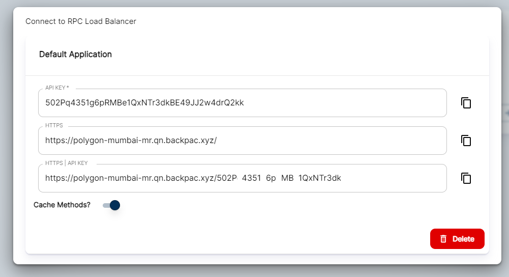 Create Blockchain Access Application Dialog